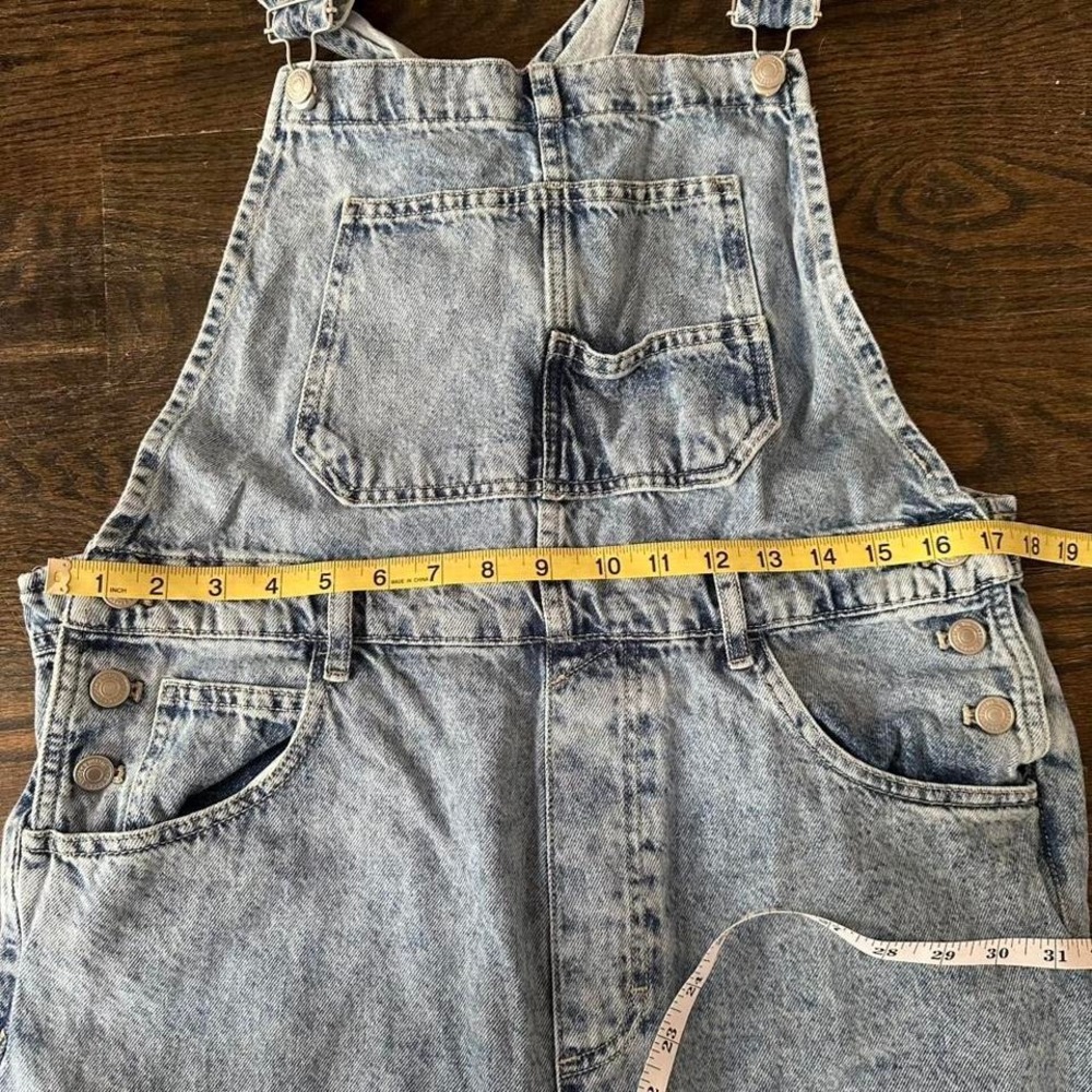 Free People blue denim overalls - Picture 5 of 8